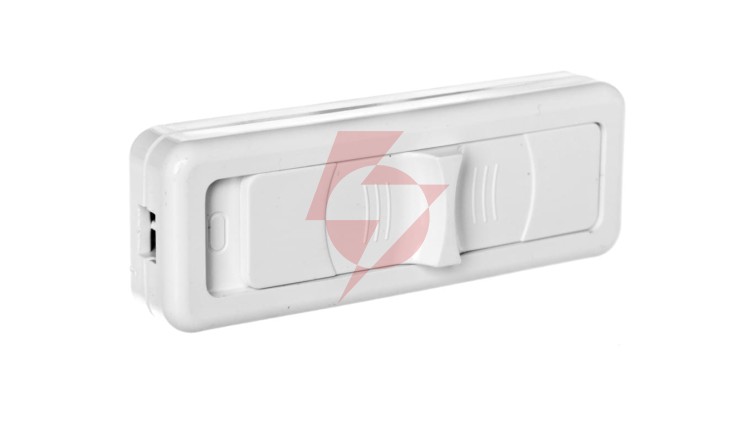 Wyłącznik suwakowy przelotowy lub końcowy 2-torowy 2,5A/250V biały WS-2P/BIAŁY