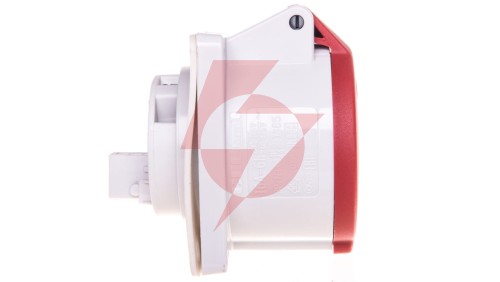 Gniazdo tablicowe proste 5P 16A 400V czerwone IP44 1385 MEN1385
