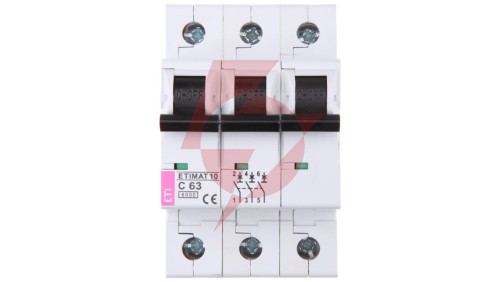 Wyłącznik nadprądowy 3P C 63A 6kA AC ETIMAT10 002135722