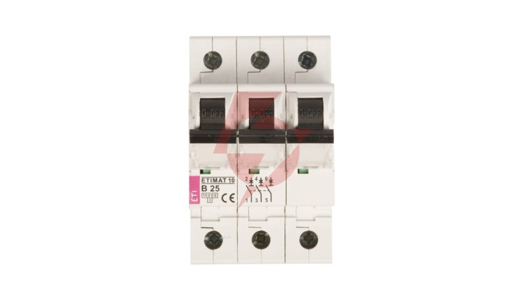 Wyłącznik nadprądowy 3P B 25A 10kA AC ETIMAT10 002125718