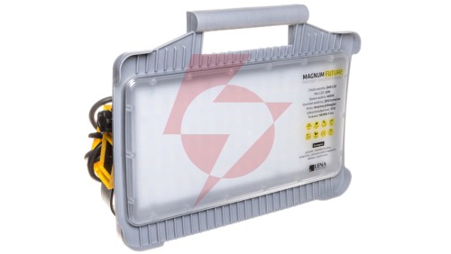 Lampa robocza / naświetlacz budowlany MAGNUM FUTURE LED 32W 4300lm 4000K z gniazdami + wyłącznik 247040