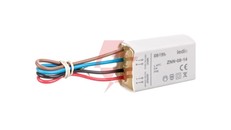 Zasilacz LED natynkowy 14V DC 8W ZNN-08-14 LDX10000023