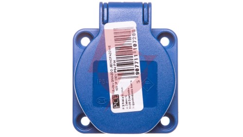 Gniazdo tablicowe 10/16A 2P+Z SCHUKO 230V niebieskie IP54 105-0bs