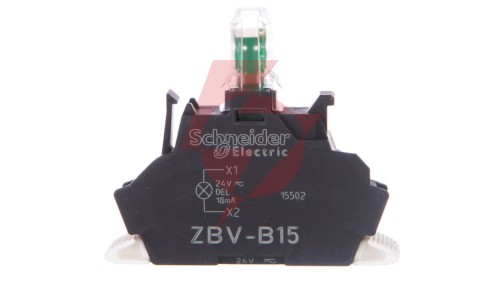 Zestaw świetlny Ø22 biały LED 24V, Push-in, Harmony XB4, ZBVB15