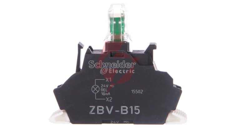 Zestaw świetlny Ø22 biały LED 24V, Push-in, Harmony XB4, ZBVB15