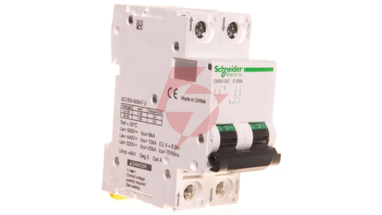 Wyłącznik nadprądowy 2P C 63A C60H-DC Acti9 A9N61539
