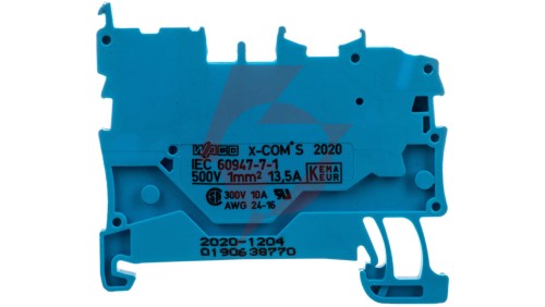 Złaczka bazowa X-COMS 1-prz./ 1 pin niebieska 2020-1204