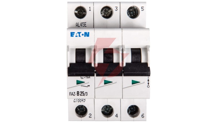 Wyłącznik nadprądowy 3P B 25A 15kA AC FAZ B25/3 278849