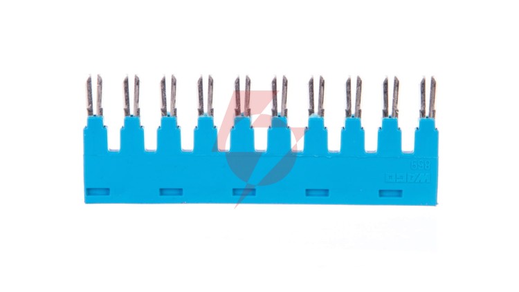 Mostek grzebieniowy 10-torowy niebieski 859-410/000-006 /25szt./