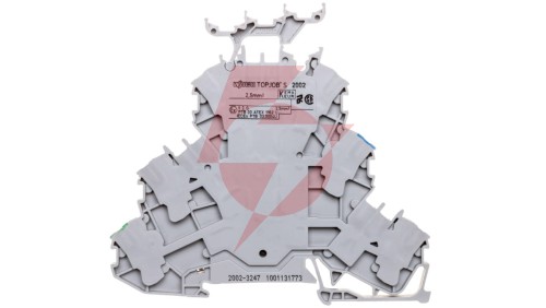 Złączka 3-piętrowa 2,5mm2 PE/N/L szara TOPJOBS 2002-3247