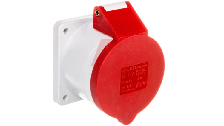 Gniazdo tablicowe proste 32A 5p 400V 6h IP44 1333