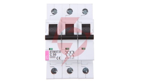 Wyłącznik nadprądowy 3P C 50A 6kA AC ETIMAT10 002135721