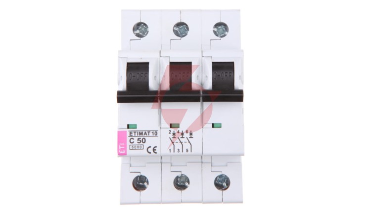 Wyłącznik nadprądowy 3P C 50A 6kA AC ETIMAT10 002135721