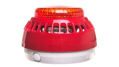 Sygnalizator akustyczny 16-32,5V DC 100dB IP21C czerwony SA-K7
