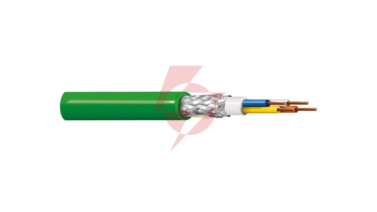 Kabel PROFINET 4x22AWG kat.5e PVC drut zielony BL-70006E.01B100 /100m/