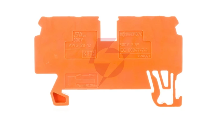 Złączka 4-przewodowa 2,5mm2 pomarańczowa 870-832