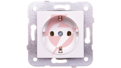 Karre Gniazdo Schuko, Kolor Biały / 90963608