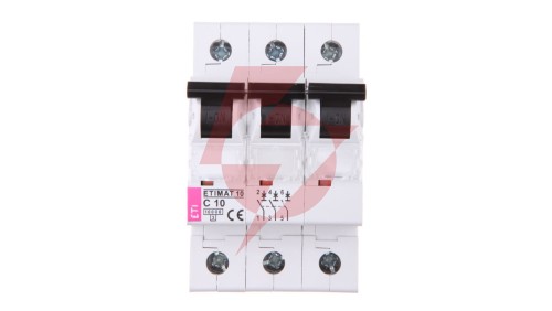 Wyłącznik nadprądowy 3P C 10A 10kA AC ETIMAT10 002135714