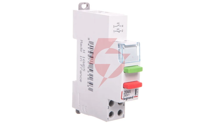 Łącznik modułowy monostabilny podwójny 1Z 1R 20A 250V AC LP432 412916