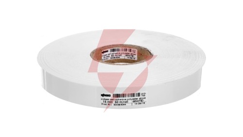 Paski oznacznikowe samoprzylepne szerokość 15mm białe 50m / rolka 210-702