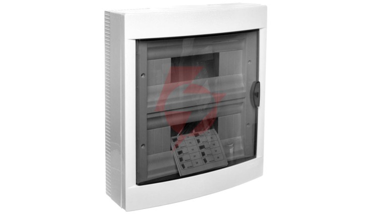 Rozdzielnica Natynkowa 2x12 2-Rzędowa 24-Modułowa IP40 Drzwi Transparentne 90912124 Viko by Panasonic