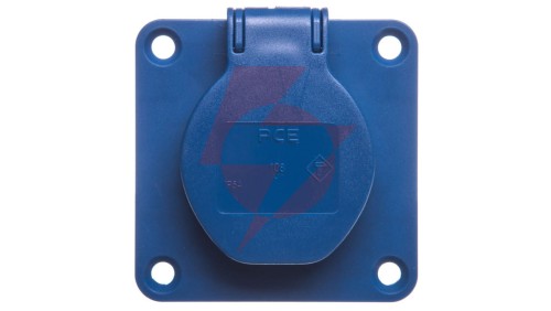 Gniazdo tablicowe 10/16A 2P+Z 230V /70x70/ niebieskie 108-7b