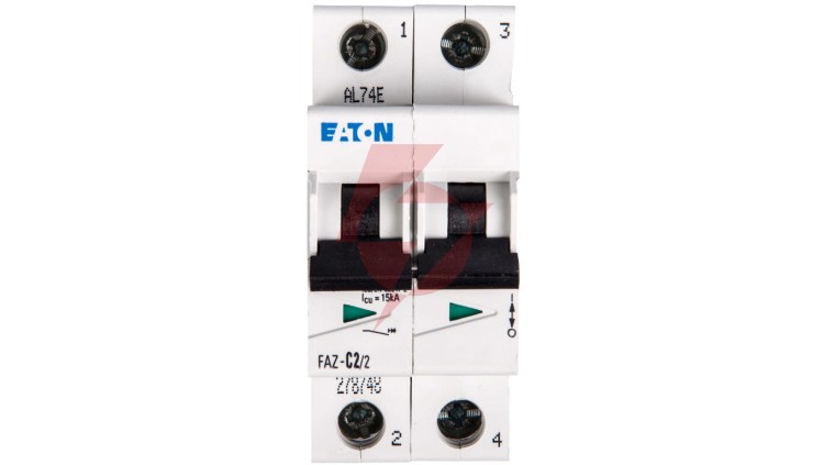 Wyłącznik nadprądowy 2P C 2A 15kA AC FAZ C2/2 278748