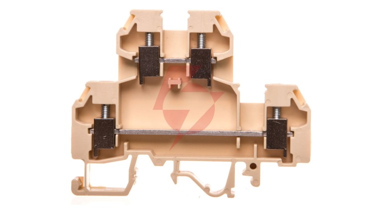 Złączka szynowa gwintowa 2-piętrowa 4mm2 beżowa VS 4 NA 003901277