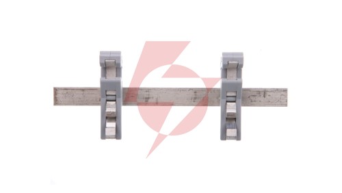 Szyna Cu 10x3mm dł 125mm mocowanie na TH35 do obejm do ekranów 790-115