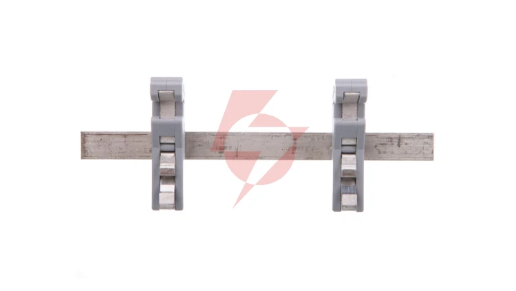 Szyna Cu 10x3mm dł 125mm mocowanie na TH35 do obejm do ekranów 790-115