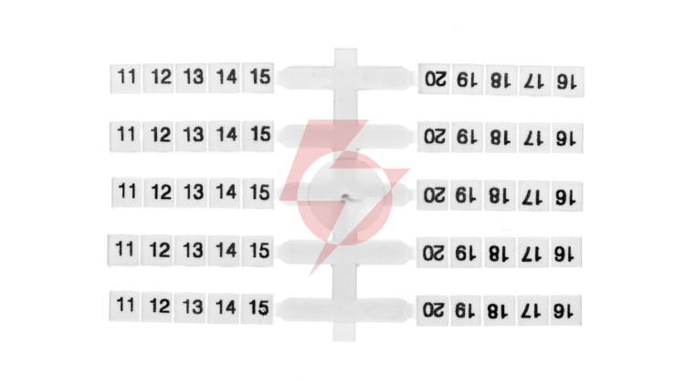 Oznacznik elastyczny do złączek szynowych EO3 /11-20/ 20x10szt. 003901754