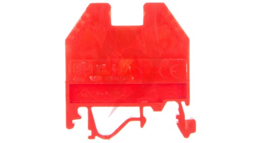 Złączka szynowa gwintowa 4mm2 czerwona VS 4 PA+ 003901039