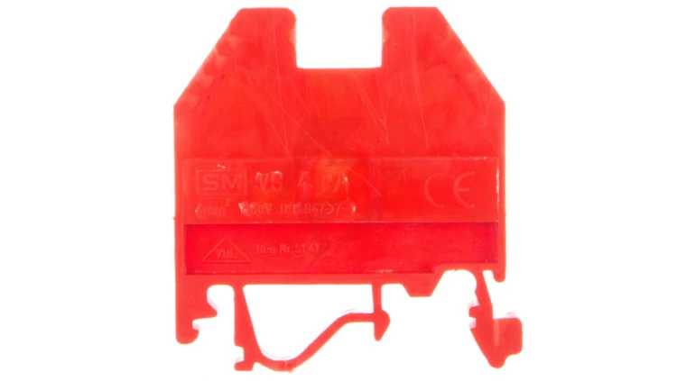 Złączka szynowa gwintowa 4mm2 czerwona VS 4 PA+ 003901039