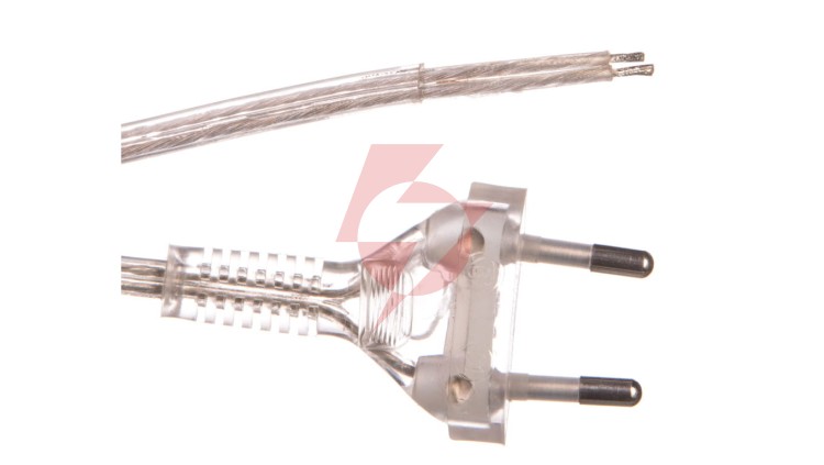 Przewód przyłączeniowy bez wyłącznika 250cm bezbarwny SP-250/2X0,75/-BZB YNS10000453