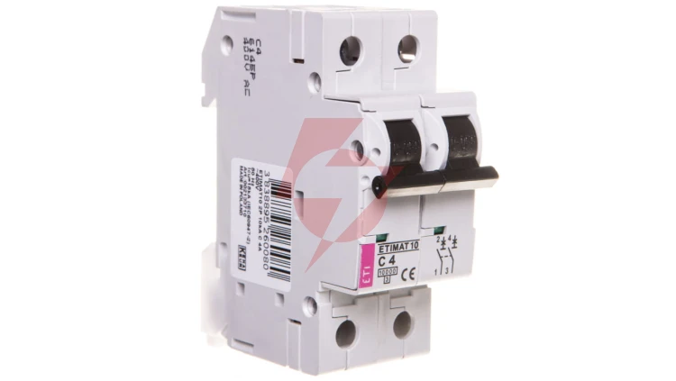 Wyłącznik nadprądowy 2P C 4A 10kA AC ETIMAT10 002133710