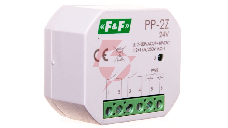 Przekaźnik elektromagnetyczny 2Z 16A 7-30V AC/9-40V DC PP-2Z-24V