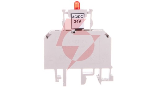 Złączka bezpiecznikowa 2,5mm2 z sygnalizacją LED 24V DC ZUB1-2.5D 13202992