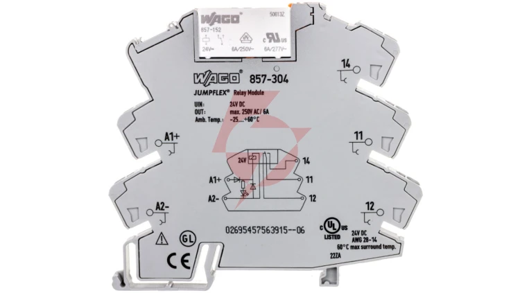 Przekaźnik separacyjny JUMPFLEX 24V DC 10mA 1P 857-304