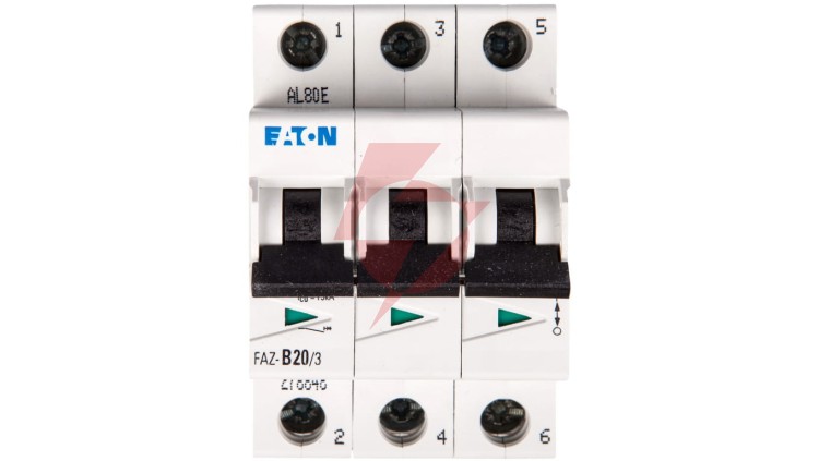 Wyłącznik nadprądowy 3P B 20A 15kA AC FAZ B20/3 278848