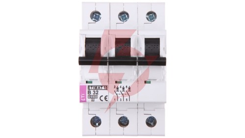 Wyłącznik nadprądowy 3P B 32A 10kA AC ETIMAT10 002125719