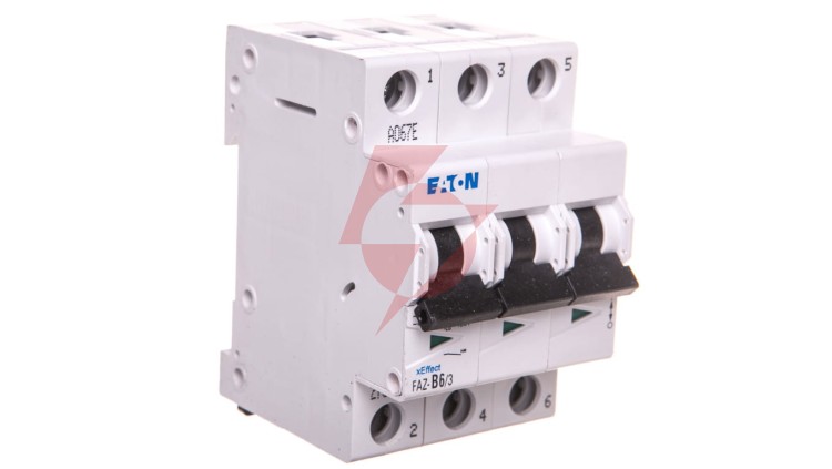 Wyłącznik nadprądowy 3P B 6A 15kA AC FAZ B6/3 278841