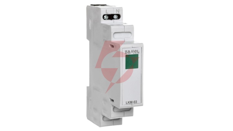 Lampka modułowa 1-fazowa zielona 230V LED LKM-03-20 EXT10000045