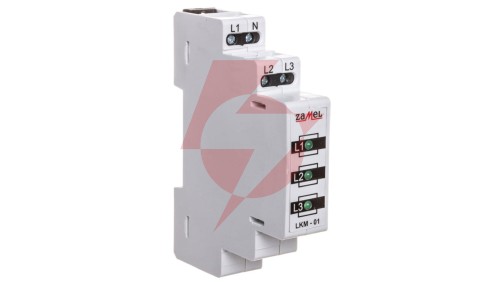Lampka modułowa 3-fazowa zielone 230V/400V 3xLED LKM-01-20 EXT10000037