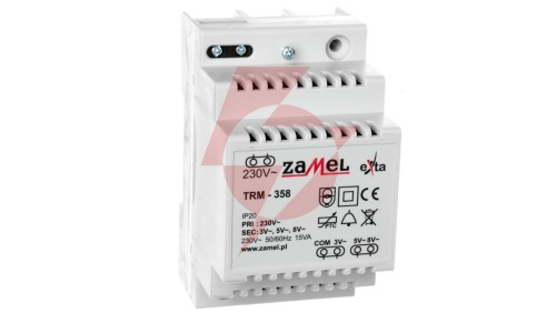Transformator 230/3/5/8V AC 15VA TRM-358 EXT10000138