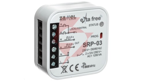 Sterownik rolet dopuszkowy centralny SRP-03 EXF10000081