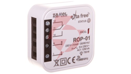 Radiowy odbiornik dopuszkowy 1-kanałowy ROP-01 EXF10000047