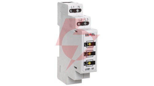 Lampka modułowa 3-fazowa żółta LED 230V/400V TN LKM-01-30 EXT10000038