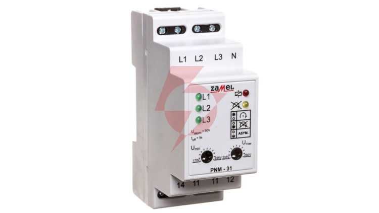 Przekaźnik napięciowy 3-fazowy 230/400V AC PNM-31 EXT10000105