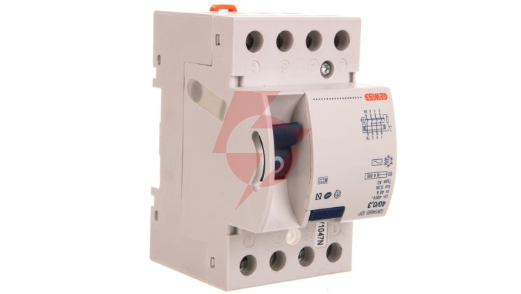 Wyłącznik różnicowoprądowy 3P 40A 0,3A typ AC SD GW94669