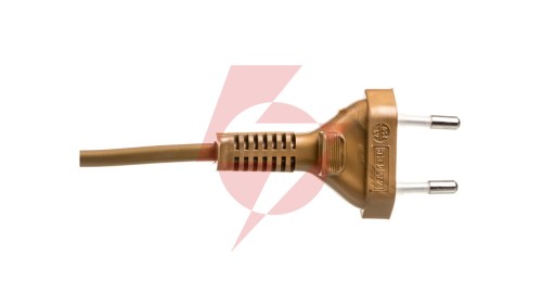 Sznur przyłączeniowy z wyłącznikiem SP/W-190cm złoty SP/W-190/2X0,5/-ZLO YNS10000504